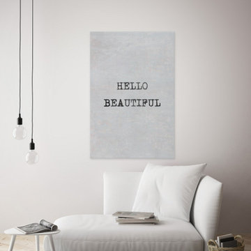 "Hello Beautiful" Painting Print on Wrapped Canvas