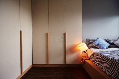 This is an example of a scandinavian bedroom in Singapore.