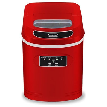 Whynter Compact Portable Ice Maker 27 Lb Capacity - Red