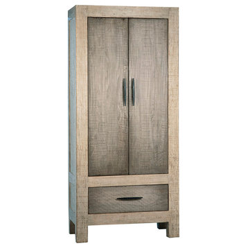 Reclaimed Pine Wardrobe Cabinet