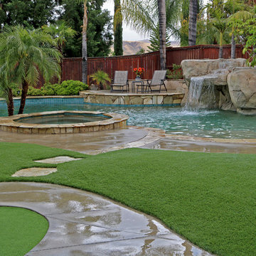 Artificial Grass Pool Area