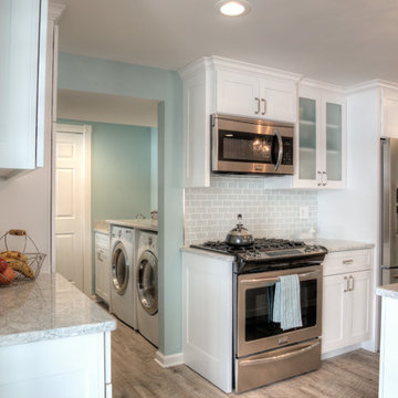 Bright Traditional Kitchen and Bathroom Remodel