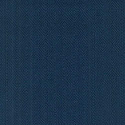 ROTH & TOMPKINS TEXTILES - Inverness Fabric, Indigo, 54''x36'' - Upholstery Fabric