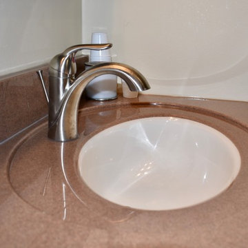 Warm Full Bathroom Update