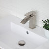 STYLISH Single Hole Bathroom Faucet, Brushed Nickel