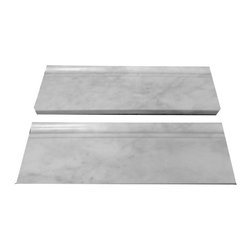 Carrara Marble Italian White Bianco Carrera 5/8" Baseboard Molding Polished - Home Decor