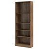 Element Tall Wide 5 Shelf Bookcase, Walnut