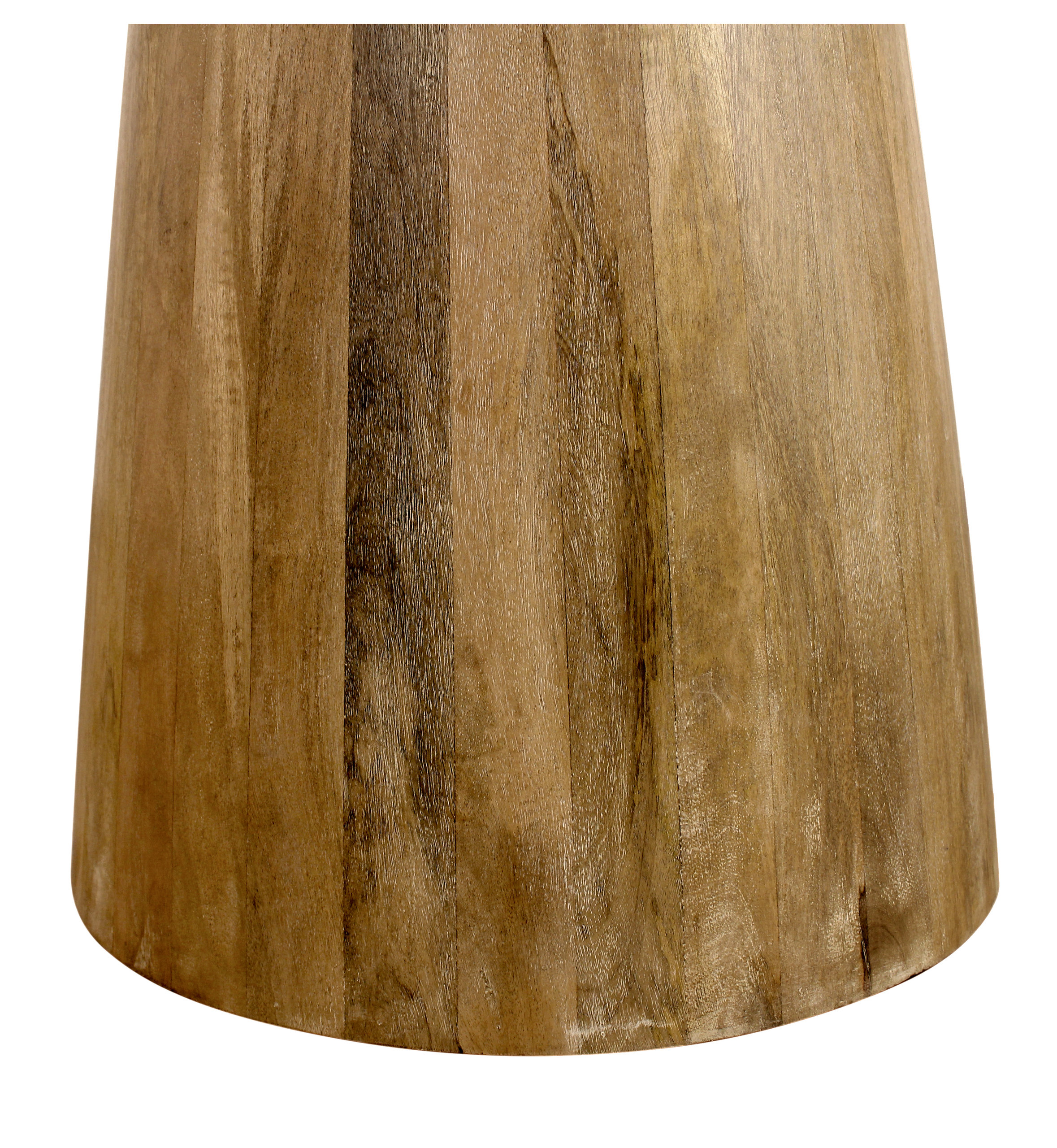 Jaden Round Counter Table in Mid-Century Distressed Natural Finish on ...