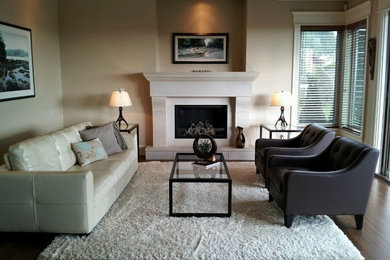 Inspiration for a modern living room remodel in Vancouver