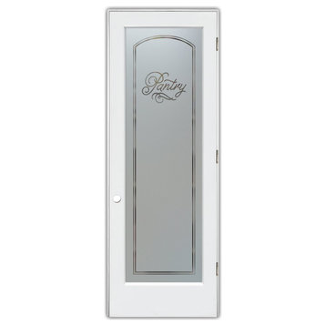 Pantry Door - Melany - Primed - 30" x 80" - Knob on Left - Pull Open
