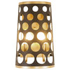 Varaluz 346W02 Bailey 2 Light 12" Tall Wall Sconce - Matte Black / French Gold