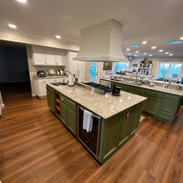 Kitchen Island Cabinet Paint – Wide Angle 1