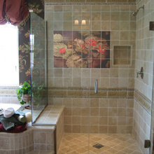 tub next to shower