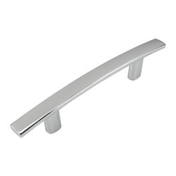 Cosmas - Cosmas 2363-3CH Polished Chrome 3&rdquo; CTC Subtle Arch Cabinet Pull [5-PACK] - Cabinet And Drawer Handle Pulls