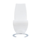 Global Furniture Usa Horse Shoe Base White Dining Chair