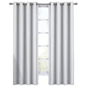 Set Of 2 Blackout Curtain Panels Transitional Curtains By
