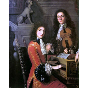 Anton Domenico Gabbiani Portrait of Three Musicians of Medici Court
