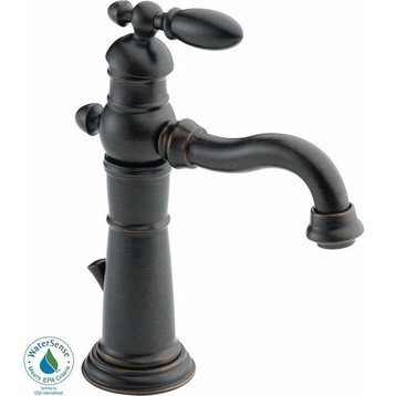 Delta Victorian Single Handle Bathroom Faucet, Venetian Bronze, 555LF-RB