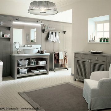 Rivestimenti bagni con boiserie