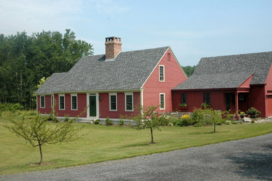Inspiration for a timeless exterior home remodel in Portland Maine