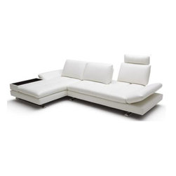 Sasha Leather Sectional - Sectional Sofas