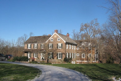 Inspiration for a cottage exterior home remodel in Philadelphia