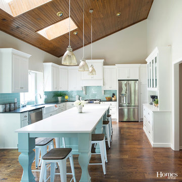 Kitchens: Awash in Blue