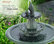Alpine Tiered Fish Pedestal Garden Fountain and Birdbath, Dark Green, 40" Tall