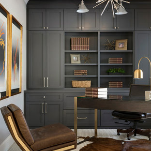 Gray and navy living room