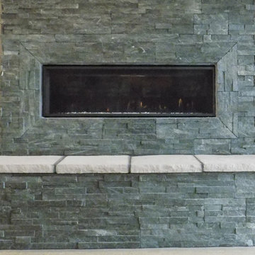 Heatilator Crave Fireplace with Midnight Sky Shadow Stone