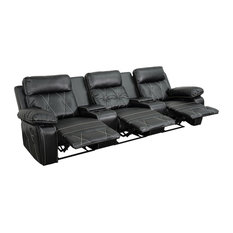 Reclining Black Theater Seat BT-70530-3-BK-GG