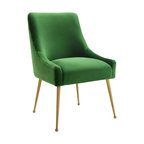 Beatrix Green Velvet Side Chair