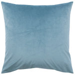 Renwil Inc - Renwil Inc Warrington - 20" Sqaure Pillow, Turquoise Finish - Compose a chic pillows cape on couches and beds with the sophisticated style of this decorative pillow. Designed with a velvet front and linen back for totally touchable texture, the square pillowcase is crafted in a turquoise blue color that coordinates beautifully with Scandinavian-inspired surroundings. A sumptuous combination of duck feathers and down fill the standard pillow sham with enduring softness, offering comfortable cushioning for every seating or sleeping arrangement.