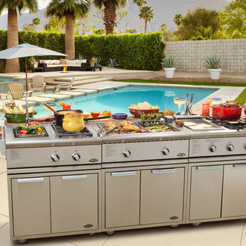 Liberty straight line - 30" sink/side burner, grill, griddle/side burner
