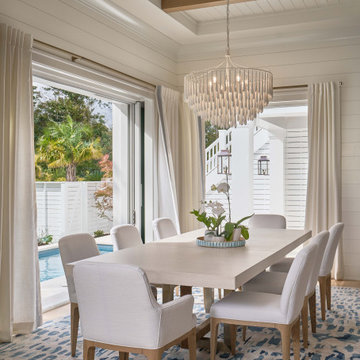 Luxury Coastal Dining Room in Wilmington, NC Custom Home