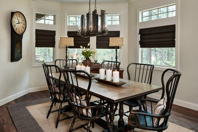 This is an example of a traditional dining room in Denver.