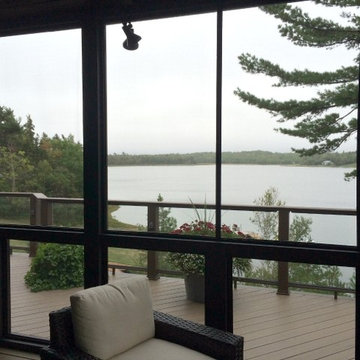 Screened Porch with Composite Decking