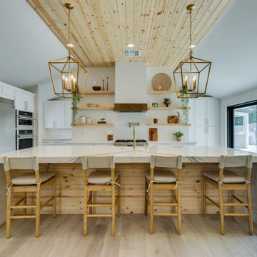 Box with Walnut Band - Full Kitchen View