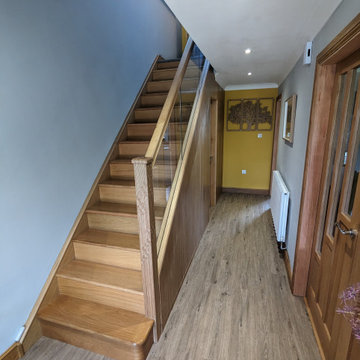 Plywood Bespoke Staircase with built in storage Oswestry