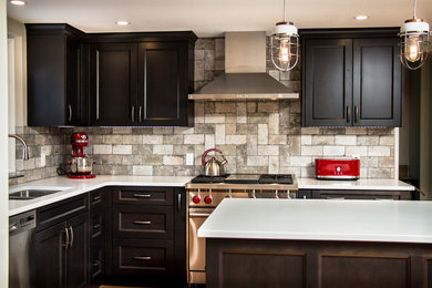 Inspiration for a transitional kitchen remodel in Calgary