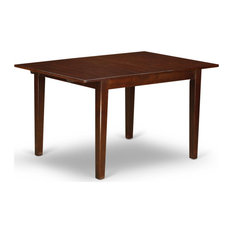 Norfolk Rectangular Table With 12" Butterfly Leaf, Mahogany Finish