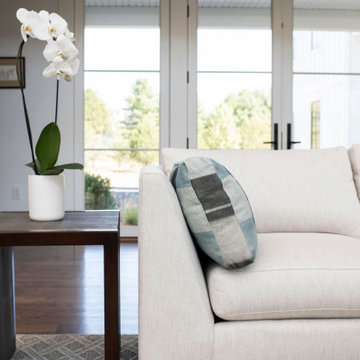 Clean, modern living room