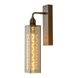 Smoked Glass Long Wall Lights - Wall Lights