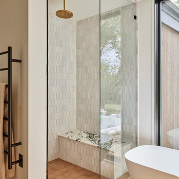 Organic Modern Home Master Bathroom