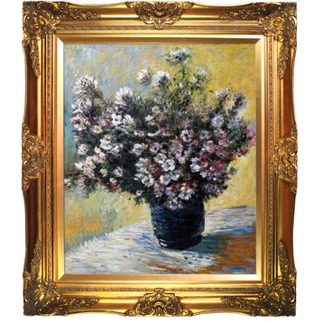 Vase of Flowers, Victorian Gold Frame 20"x24"