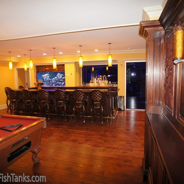 Aquarium in bar setting