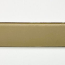 GBM Manufacturing - Metro 3"x12" Glass Subway Tile,Glossy Brown, Sample - Wall And Floor Tile