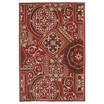 Kaleen - Kaleen Brooklyn Collection Rug, 7'6"x9' - To revamp your space without a total remodel, turn to an eye-catching rug. The Kaleen Brooklyn Rug's stylish design offers a layer of deep color that instantly revives your design. Place this rug in your entryway, living space or bedroom for a rich, traditional look.