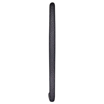 Hammered Appliance Pull 17", Black Iron