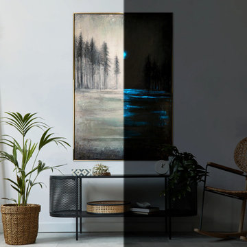 Glowing in the dark landscape painting "Healing forest"